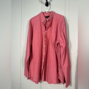 American Tall Men’s Red Button Down Shirt Size 2XLT EUC